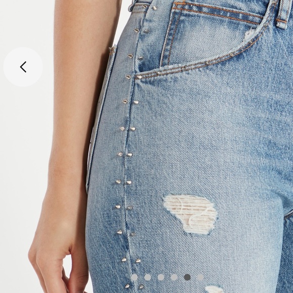 extreme baggy cropped Hudson jeans